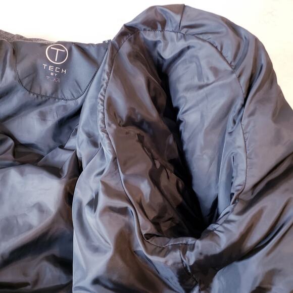 Tumi T-Tech Men's Size Large Down Filled Coat Quilted L8GRB Black *Missing Hood* - Picture 7 of 16